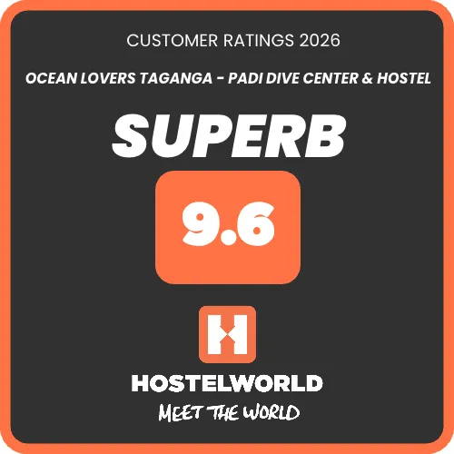 Rating of 9.6 on Hostelworld